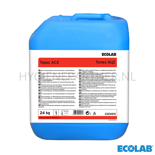 RD051199 Ecolab Topaz AC2 zuur reinigingsmiddel voor ontkalking 12 kg
