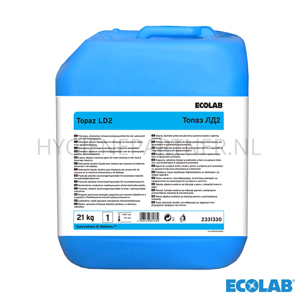 RD051085 Ecolab Topaz LD2 alkalisch reinigingsmiddel 21 kg