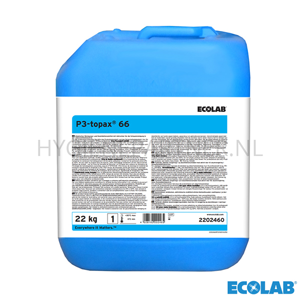 RD051093 Ecolab P3-Topax 66 alkalische reiniging- en desinfectie 22 kg (BE)