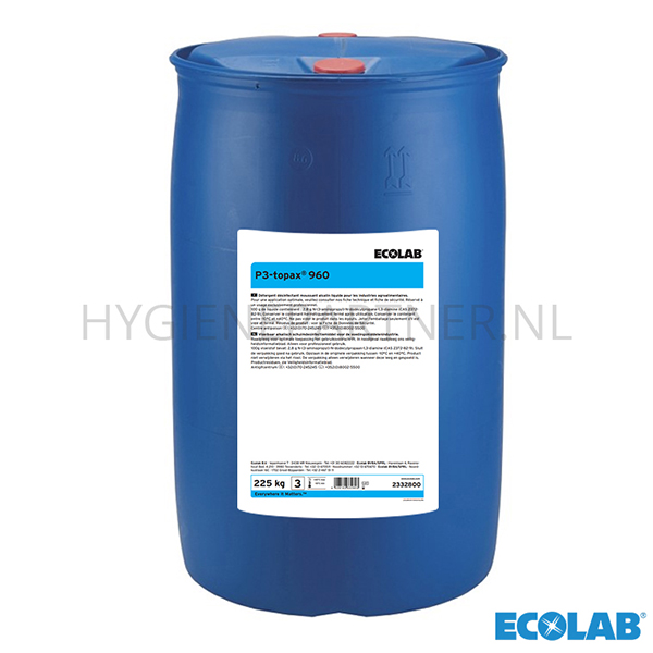 RD051113 Ecolab P3-topax 960 alkalisch reiniging en desinfectie 225 kg