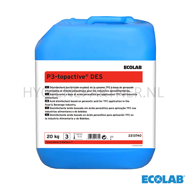 RD101068 Ecolab P3-Topactive DES zuur desinfectiemiddel 20 kg (BE)