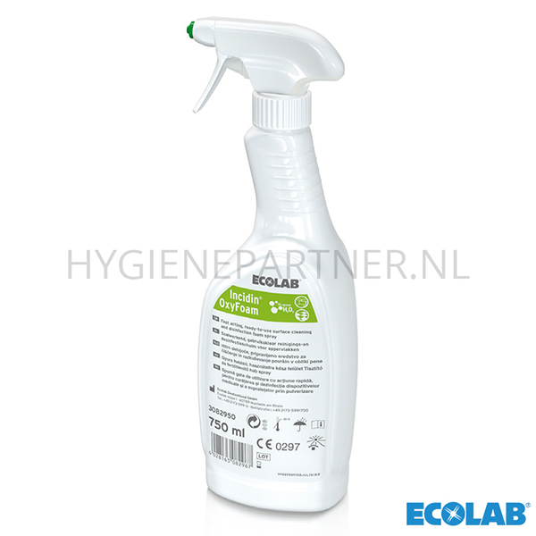 RD101075 Ecolab Incidin OxyFoam oppervlak desinfectie sprayflacon 6x750 ml