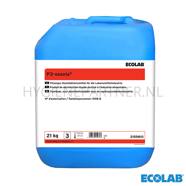 RD101076 Ecolab P3-Oxonia zuur desinfectiemiddel 21 kg (BE)