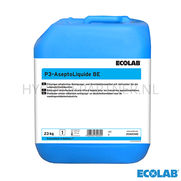 RD101097 Ecolab P3-AseptoLiquide BE reiniging en desinfectiemiddel 23 kg (BE)