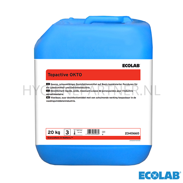 RD101099 Ecolab Topactive Okto zuur desinfectiemiddel schuimend 20 kg