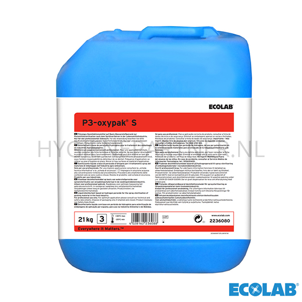 RD101113 Ecolab P3-oxypak S vloeibaar desinfectiemiddel 21 kg