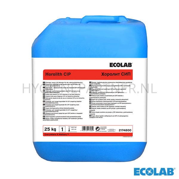 RD151008 Ecolab Horolith CIP vloeibaar zuur reinigingsmiddel 25 kg