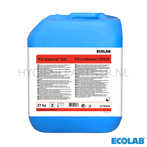 RD151231 Ecolab Stabicip OXI vloeibare reinigingsversterker jerrycan 21 kg (BE)