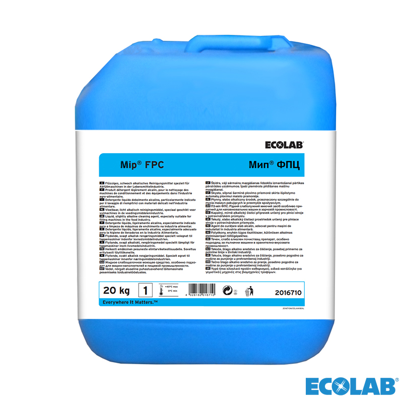 RD151025 Ecolab Mip FPC licht alkalisch reinigingsmiddel CIP 20 kg