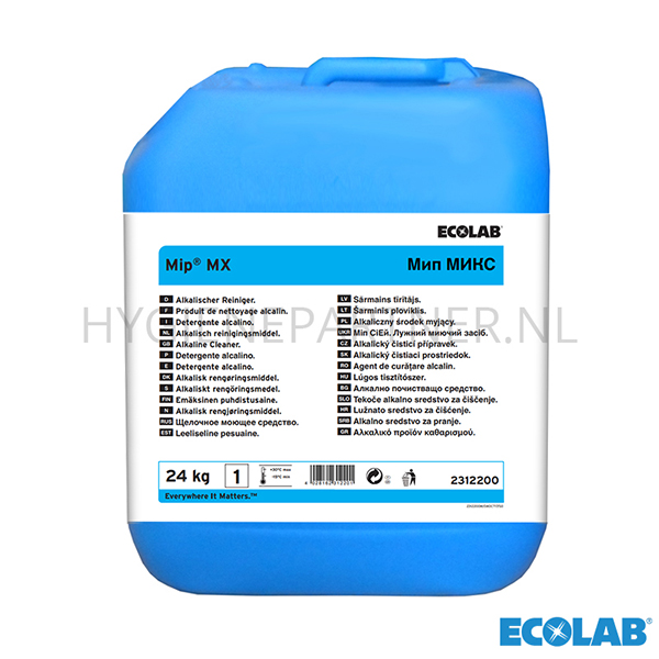 RD151038 Ecolab Mip MX alkalisch reinigingsmiddel CIP 24 kg