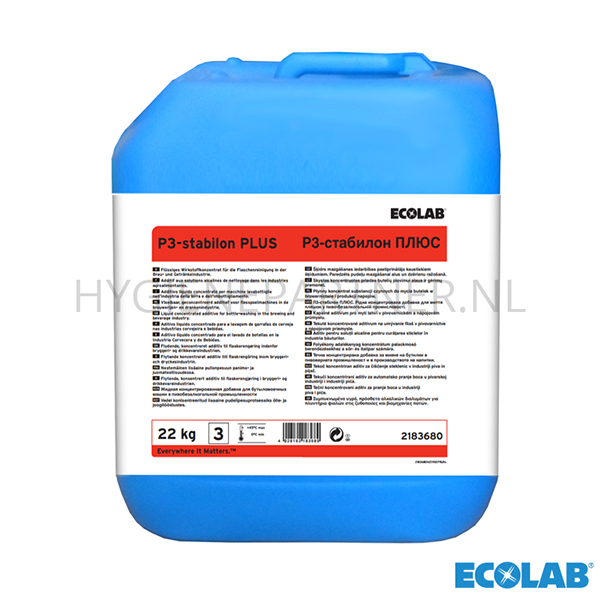 RD151241 Ecolab Stabilon PLUS vloeibare reinigingsversterker jerrycan 22 kg (BE)
