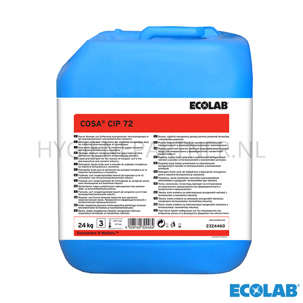 RD151059 Ecolab Cosa CIP 72 zuur reinigingsmiddel 24 kg