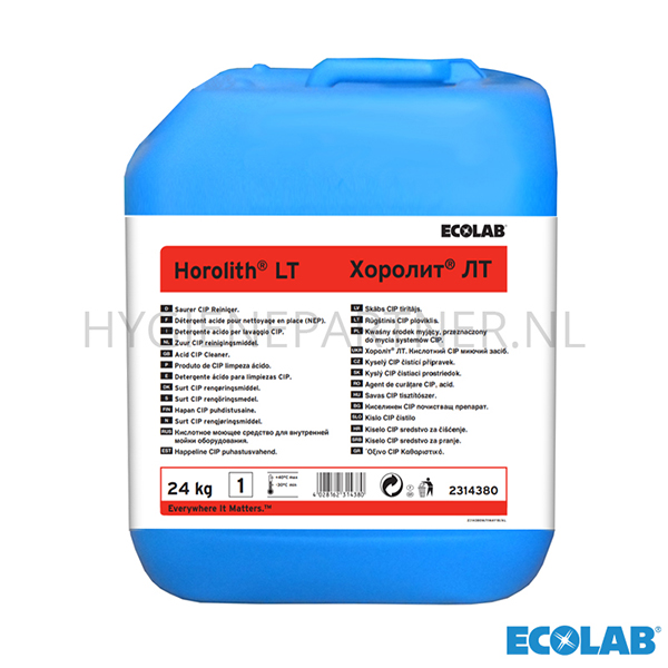 RD151064 Ecolab Horolith LT zuur reinigingsmiddel CIP 24 kg