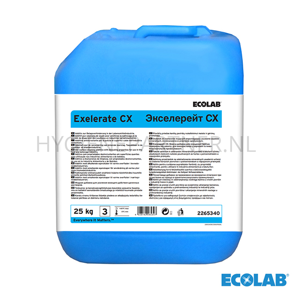RD151120 Ecolab Exelerate CX additief alkalische reinigingsoplossingen 25 kg