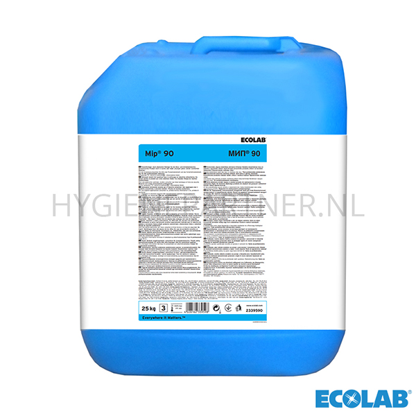 RD151128 Ecolab Mip 90 poedervormig sterk alkalisch CIP reinigingsmiddel zak 25 kg