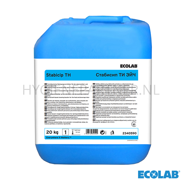 RD151135 Ecolab Stabicip TH vloeibare reinigingsversterker CIP 20 kg