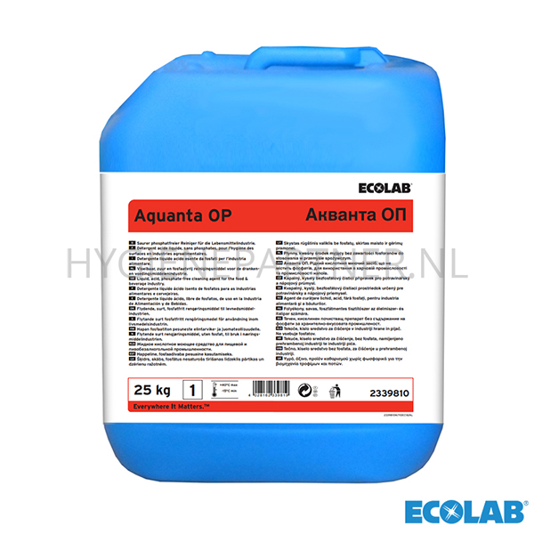 RD151286 Ecolab Aquanta OP vloeibaar zuur CIP reinigingsmiddel 10 kg