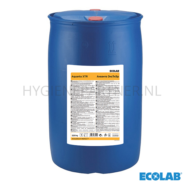 RD151163 Ecolab Aquanta XTR vloeibaar reinigingsmiddel kunststoffen 220 kg (BE)