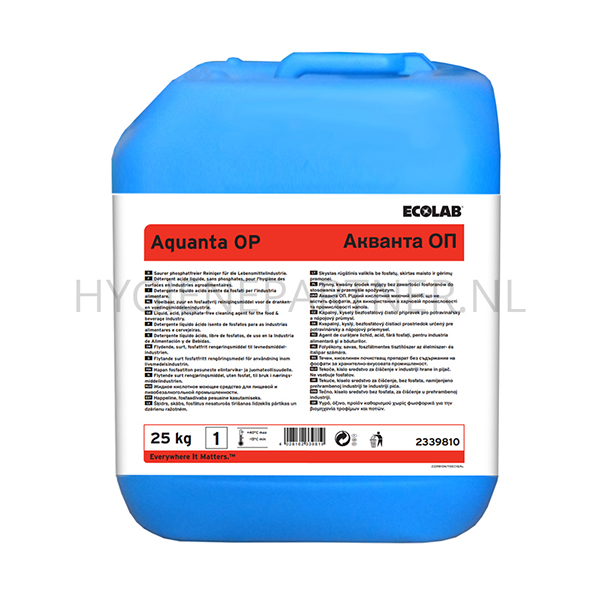 RD151206 Ecolab Aquanta OP vloeibaar zuur CIP reinigingsmiddel 25 kg (BE)