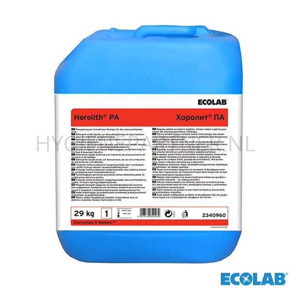 RD151217 Ecolab Horolith PA sterk zuur reinigingsmiddel CIP 29 kg (BE)