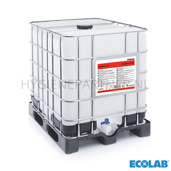 RD151253 Ecolab Stabicip AS vloeibaar zuur CIP reinigingsmiddel container 1000 kg (BE)
