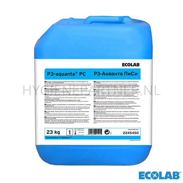 RD151271 Ecolab P3-Aquanta PC vloeibaar alkalisch CIP reinigingsmiddel jerrycan 23 kg (BE)