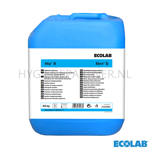 RD151273 Ecolab Mip B sterk alkalisch reinigingsmiddel CIP 30 kg (BE)