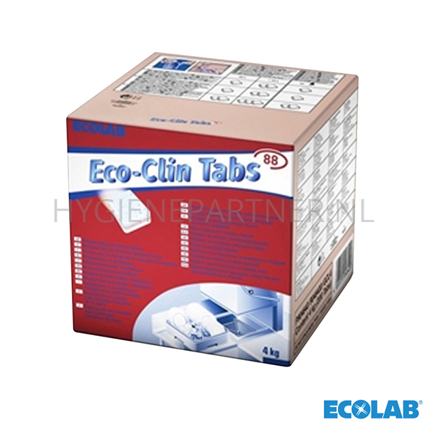 RD201034 Ecolab Eco-clin Tabs 88 vaatwasmiddel doos 4 kg