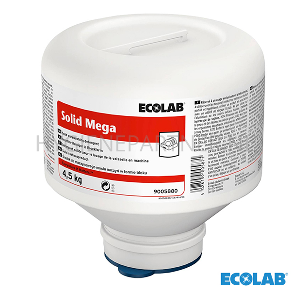 RD201046 Ecolab Solid Mega hooggeconcentreerd vaatwasmiddel 4500 gr