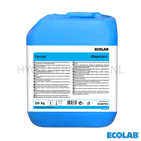 RD301047 Ecolab Ferisol additief alkalische reiniging CIP 26 kg