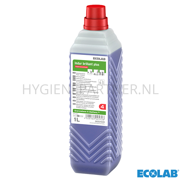 RD301073 Ecolab Indur Brillant Plus vloerreiniger 6x1 liter