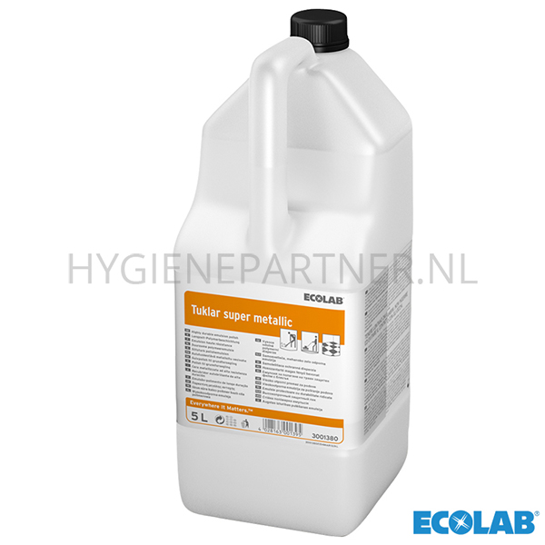 RD301082 Ecolab Tuklar Super Metallic vloeronderhoudsmiddel 2x5 liter