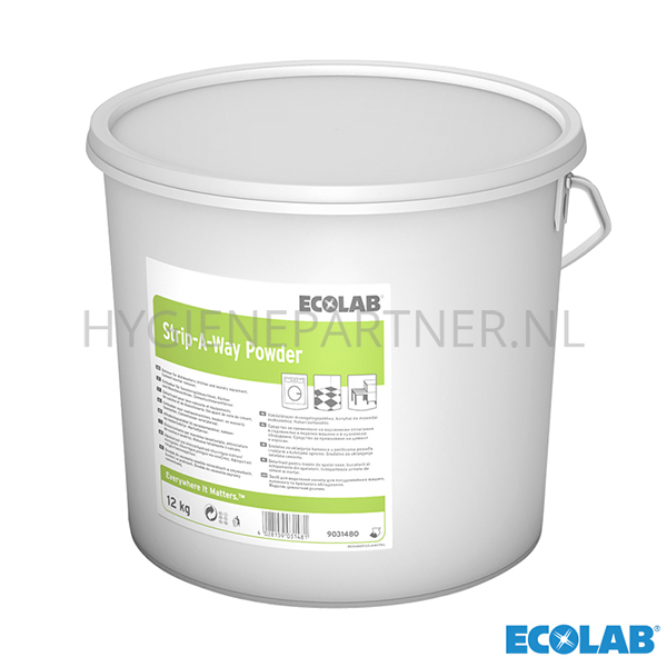 RD301088 Ecolab Strip-A-Way Powder vloerreiniger kalk en cementsluier 12 kg
