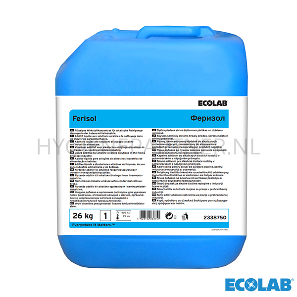 RD301091 Ecolab Ferisol additief alkalische reiniging CIP 26 kg (BE)