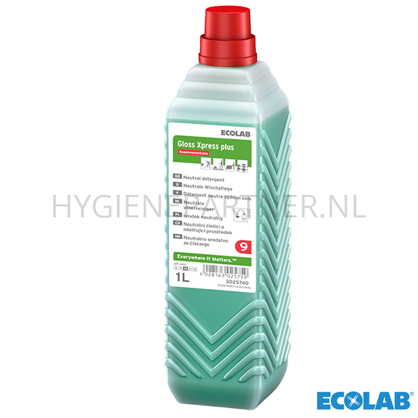 RD301097 Ecolab Gloss Xpress Plus vloerreiniger 6x1 liter
