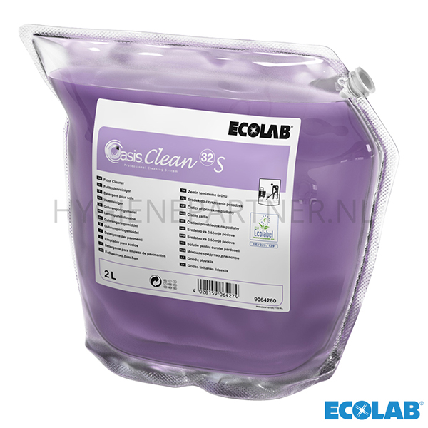 RD301104 Ecolab Oasis Clean 32 S vloerreiniger 2x2 liter