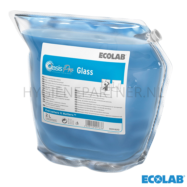 RD451036 Ecolab Oasis Pro Glass interieurreiniger 2x2 liter