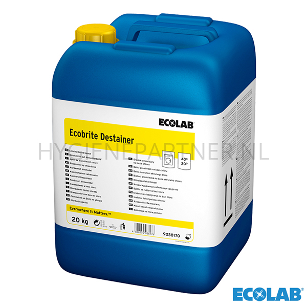 RD551065 Ecolab Ecobrite Destainer bleekmiddel jerrycan 20 kg