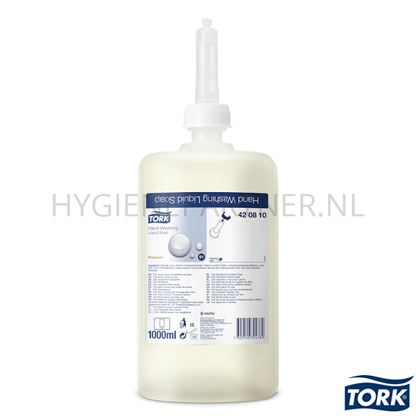RD601089 Tork reinigende vloeibare zeep voor S1 dispenser 1000 ml