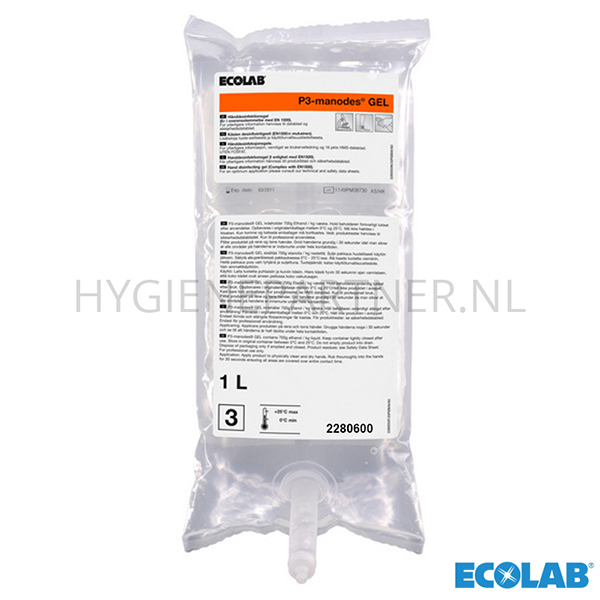 RD601213 Ecolab P3-manodes GEL (BE) handdesinfectie 1 liter
