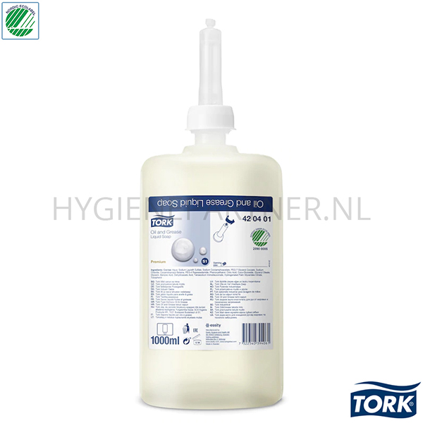 RD601249 Tork Olie en Vet vloeibare zeep voor dispenser S1 1000 ml