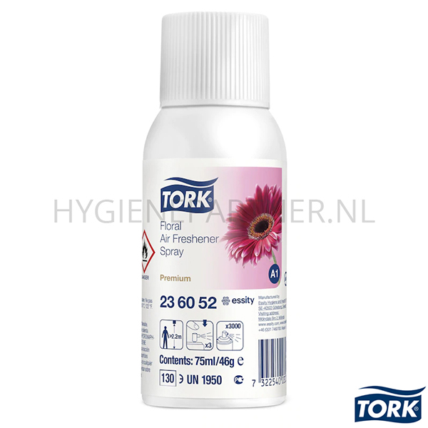 RD651062 Tork luchtverfrisser spray bloemengeur voor A1 dispenser