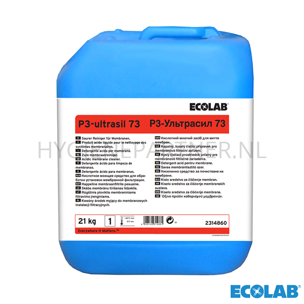 RD751008 Ecolab Ultrasil 73 zuur reinigingsmiddel 21 kg