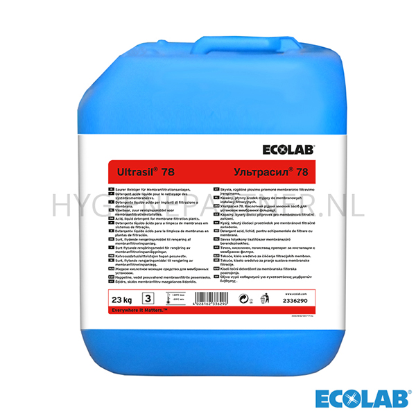 RD751011 Ecolab Ultrasil 78 zuur reinigingsmiddel 23 kg