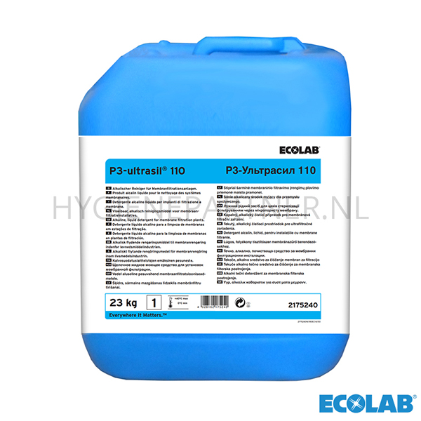 RD751030 Ecolab Ultrasil 110 alkalisch reinigingsmiddel CIP 23 kg (BE)