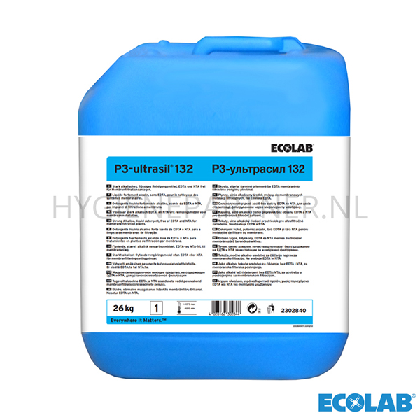 RD751064 Ecolab P3-Ultrasil 132 alkalisch reinigingsmiddel 26 kg (BE)