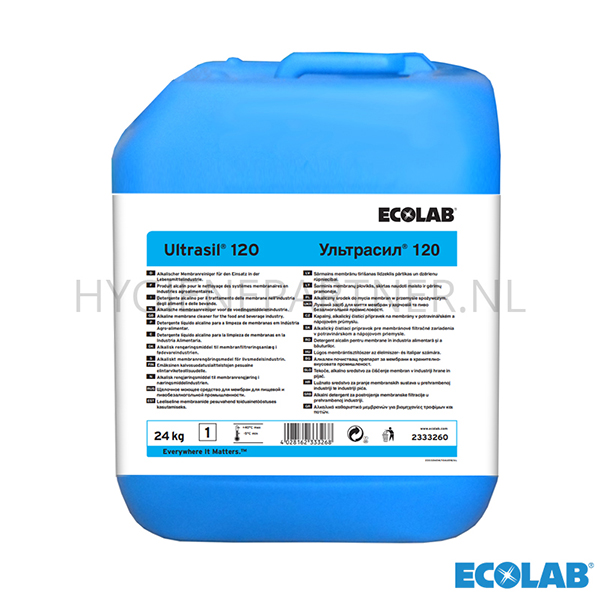 RD751080 Ecolab Ultrasil 120 sterk alkalisch reinigingsmiddel CIP 24 kg (BE)