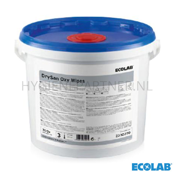 RD801057 Ecolab DrySan Oxy Wipes reinigings- en desinfectiedoekjes blauw 700 stuks (BE)