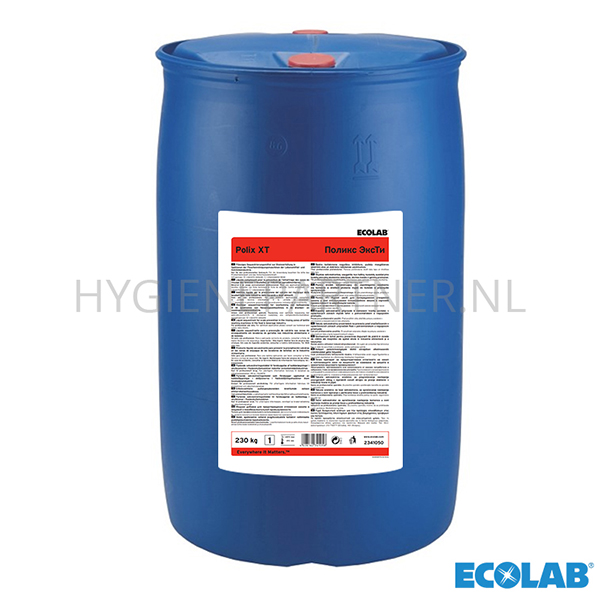 RD851023 Ecolab Polix XT vloeibare hardheidsstabilisator reinigingsmiddel CIP 230 kg