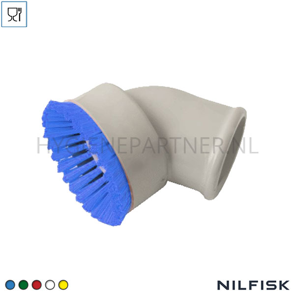 RT421289-30 Nilfisk opzetstuk 70 mm met ronde borstel 50 mm NBR borstelharen blauw